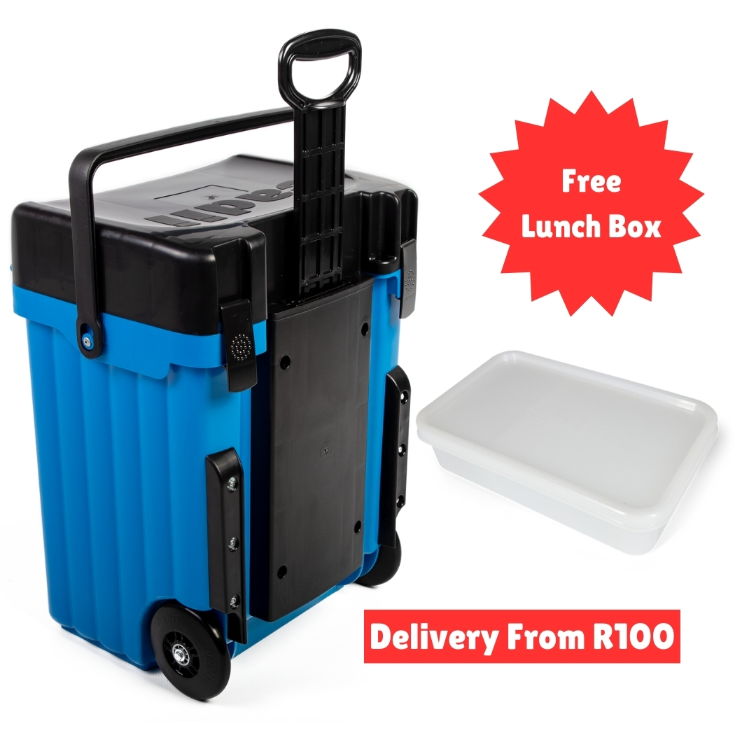 Cadii School Bag With Free Lunch Box Blue/Black