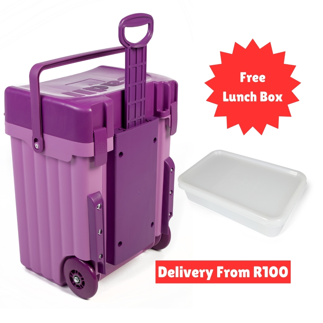 Cadii School Bag With Free Lunch Box Lilac/Purple