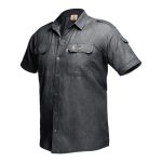 MEN’S KALAHARI SHIRT S/S – BLACK DENIM