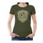 Ladies Cotton T-Shirt Printed Green “Wys Jou Vleis”