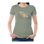 LADIES PREMIUM COTTON T-SHIRT PRINTED – GREEN “MIELIES”