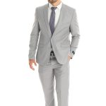 Mens 2Pc Briggs Suit light Grey