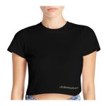Ladies Crop Top – Black