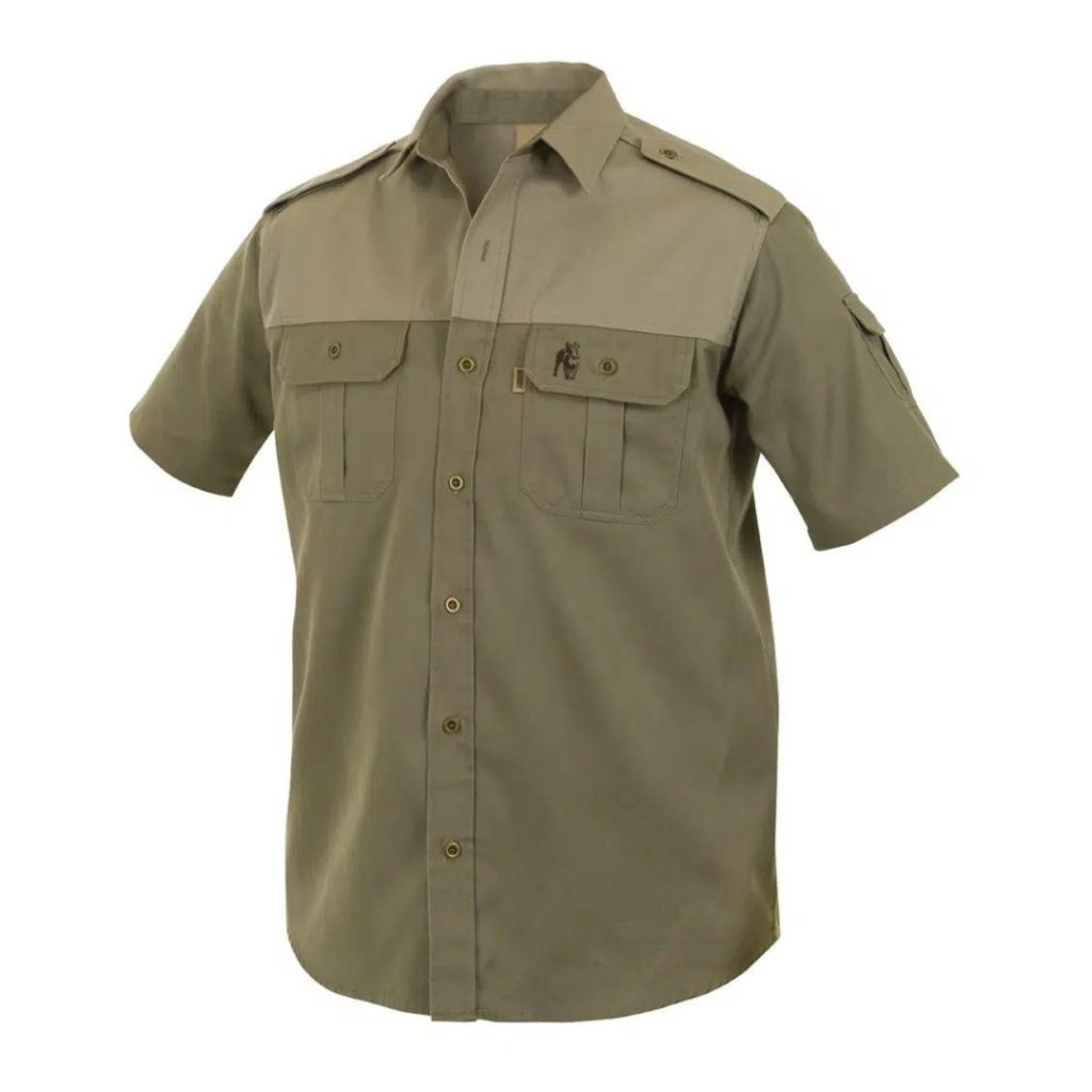 MEN’S KALAHARI SHIRT S/S – OLIVE & PUTTY
