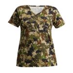 Ladies V-Neck Performance T-Shirt – Pixelate