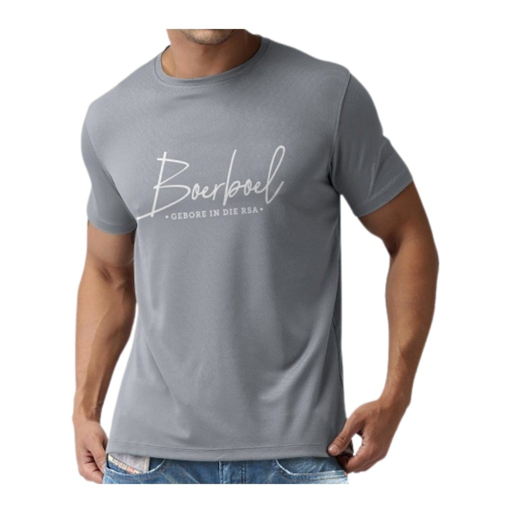 T-SHIRT PRINTED – DOVE GREY “BOERBOEL”