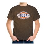 KIDS PREMIUM COTTON T-SHIRT PRINTED – BROWN “BOER”