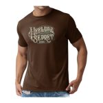 COTTON T-SHIRT PRINTED – BROWN “PRET”