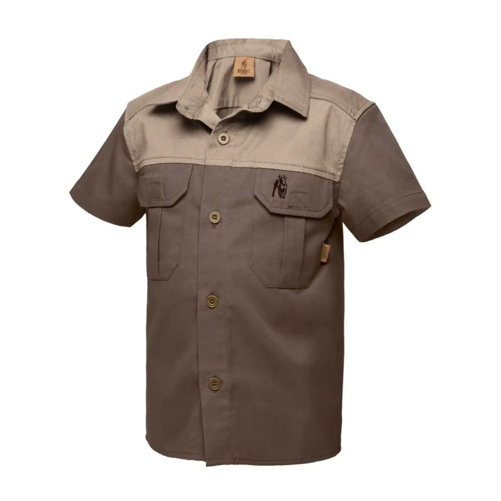 KIDS S/S KALAHARI SHIRT – BARK & PUTTY