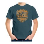 KIDS PREMIUM COTTON T-SHIRT PRINTED – PETROL BLUE “WYS”