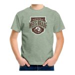 KIDS T-SHIRT PRINTED – GREEN MELANGE “BRAAF”
