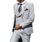 Mens Lwd 3Pc Suit Grey