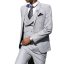 Mens Lwd 3Pc Suit Grey