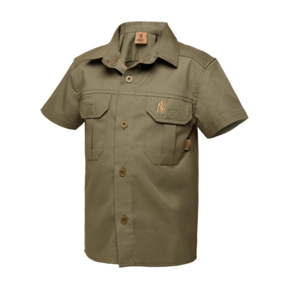 KIDS S/S KALAHARI SHIRT – OLIVE