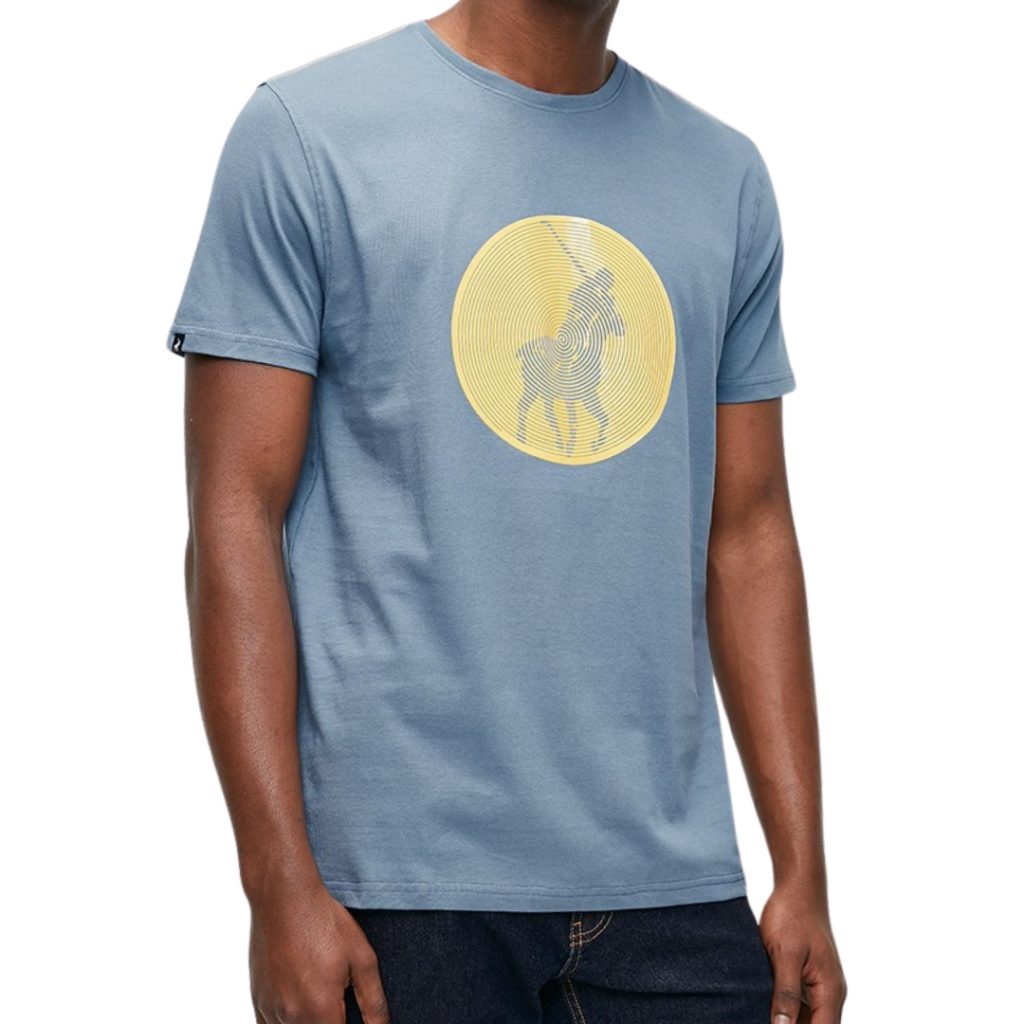 Polo Mens Ss Circle Pony Prnt Tee