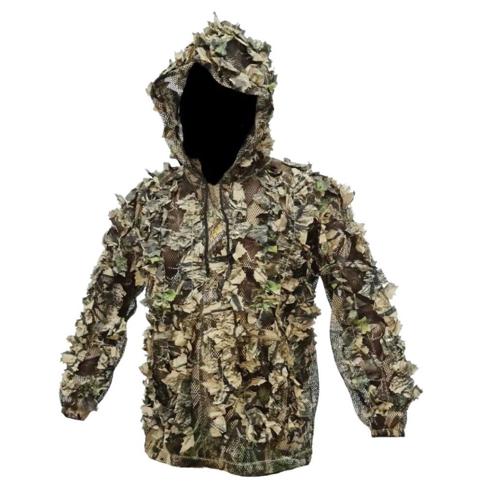 Men’s Zip Up Leafy Hooded Top - 3D