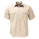 Sterling Plain Short Sleeve Shirt – Khaki
