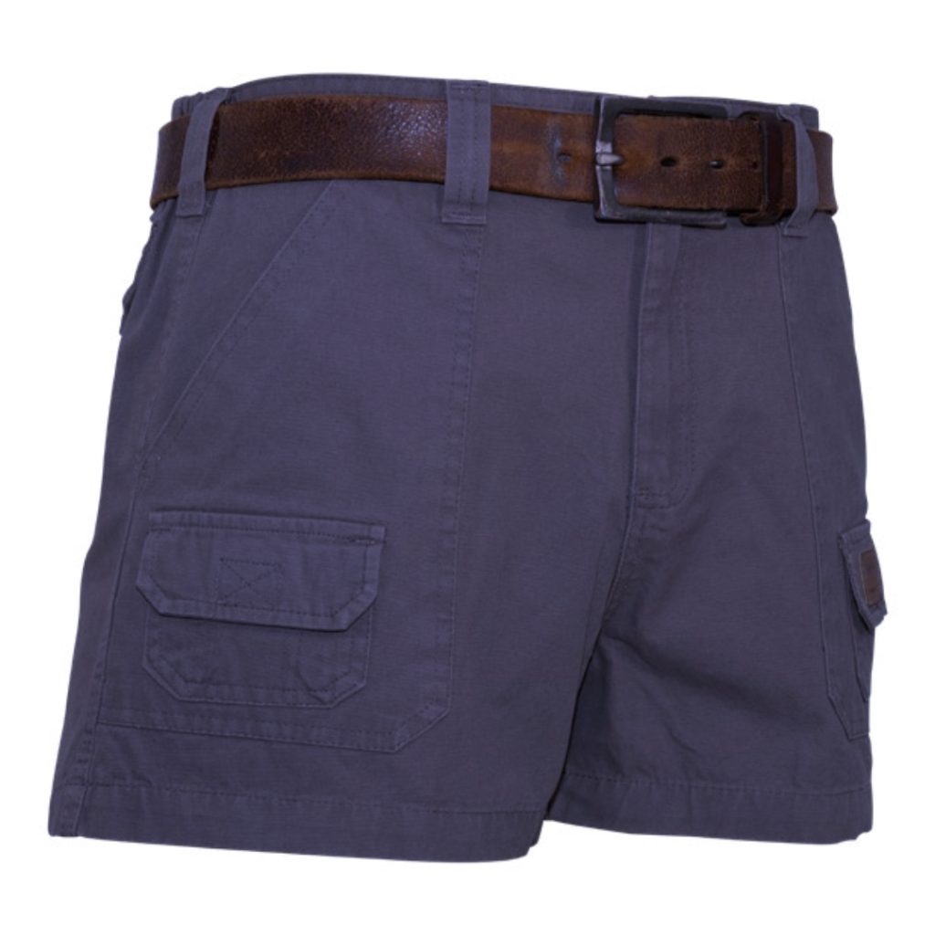 STERLING HALF ELASTIC CANVAS SHORTIE SHORT- Navy