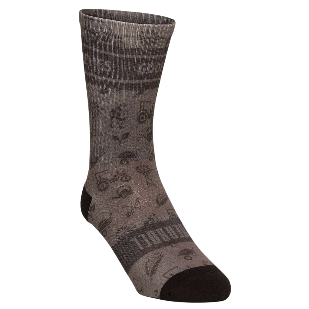 33370 MEN’S RIBBED SOCK LONG – CHARCOAL