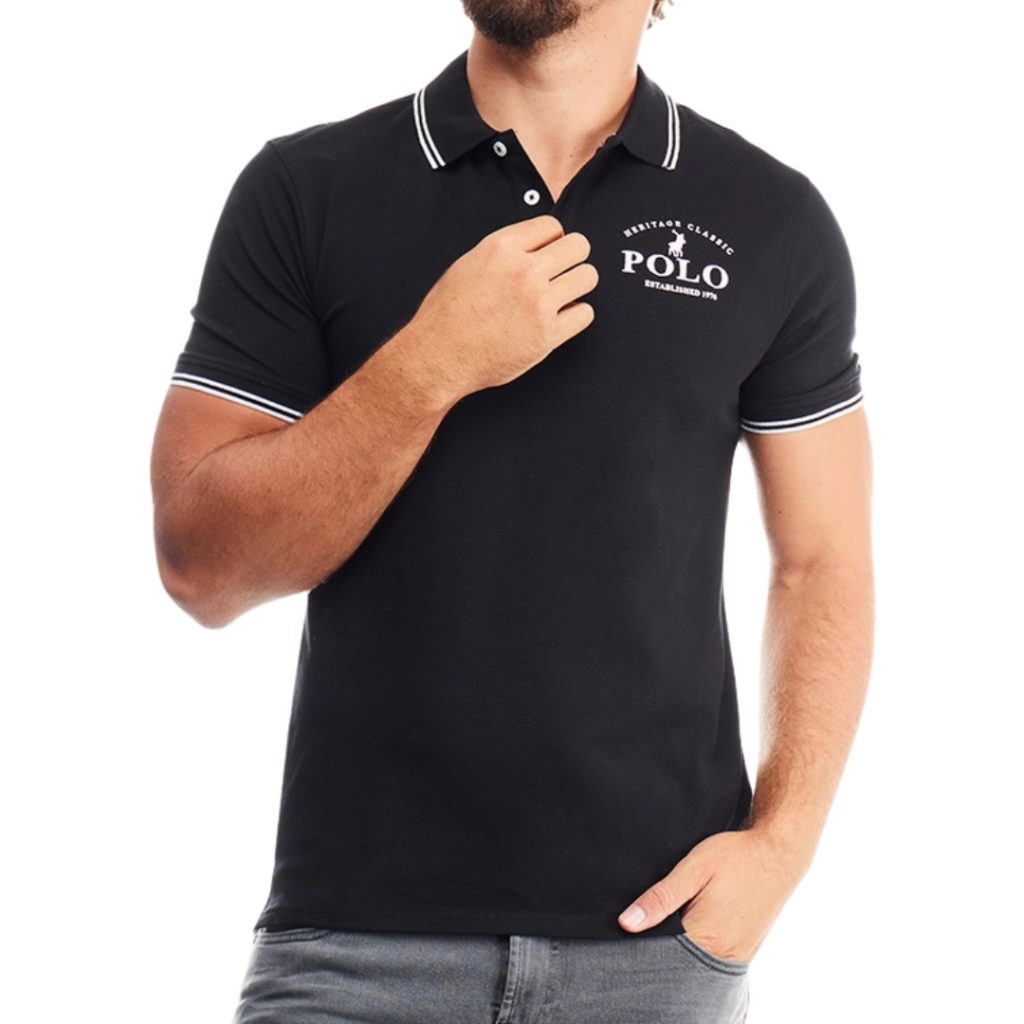 Polo Washed Logo Ss Golfer