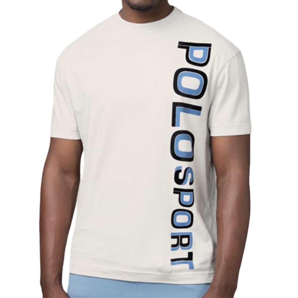 Polo Mens Sport Flock Logo Ss Tee