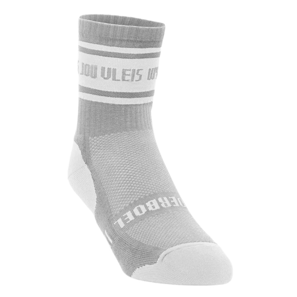 MEN’S SHORT OUTDOOR COTTON SOCK “WYS JOU VLEIS” - LIGHT GREY