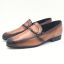 JOHN DRAKE FORMAL SLIP ON SHOE - MED BROWN