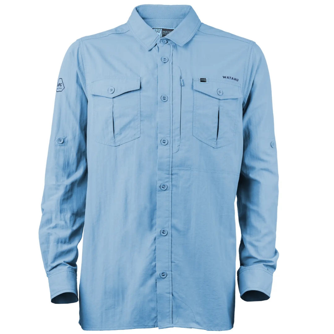 60492 Watamu Jambo Jambo L/S Shirt - Sky Blue