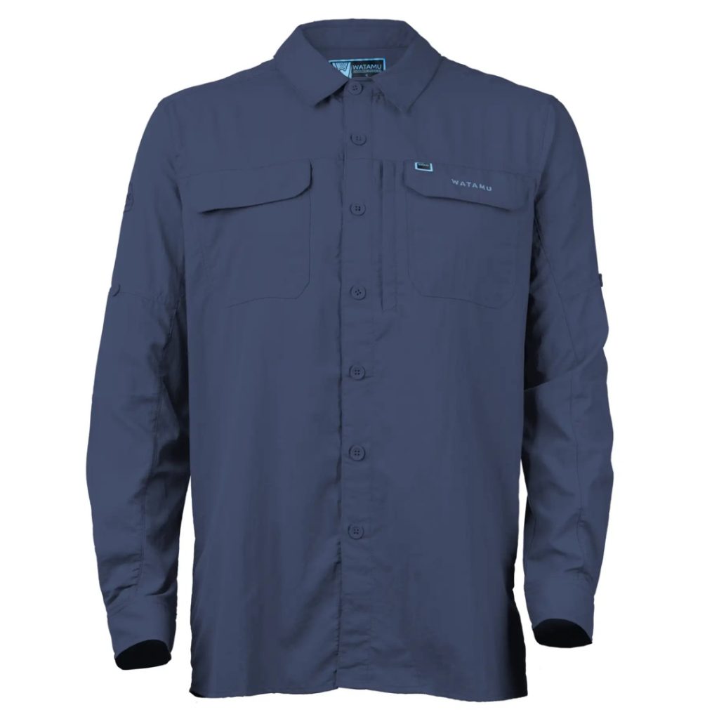 Watamu Pemba L/S Shirt - PETROL BLUE