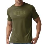 BOERBOEL WEAR T-SHIRT DOT PRINTED GEBORE -OLIVE