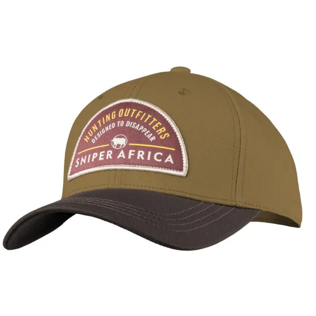 SNIPER AFRICA HUNTING OUTFITTERS CAP - BROWN / CHOCOLATE