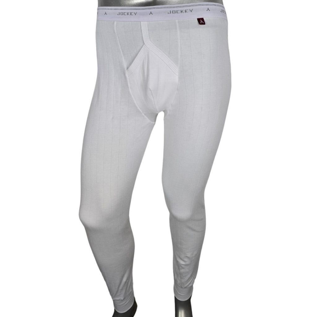 THE JOCKEY 1 PACK DROP NEEDLE INTERLOCK LONG JOHN - WHITE
