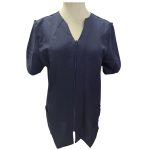 Raised Neck Zip Fr Top