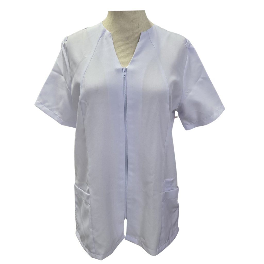 Raised Neck Zip Fr Top