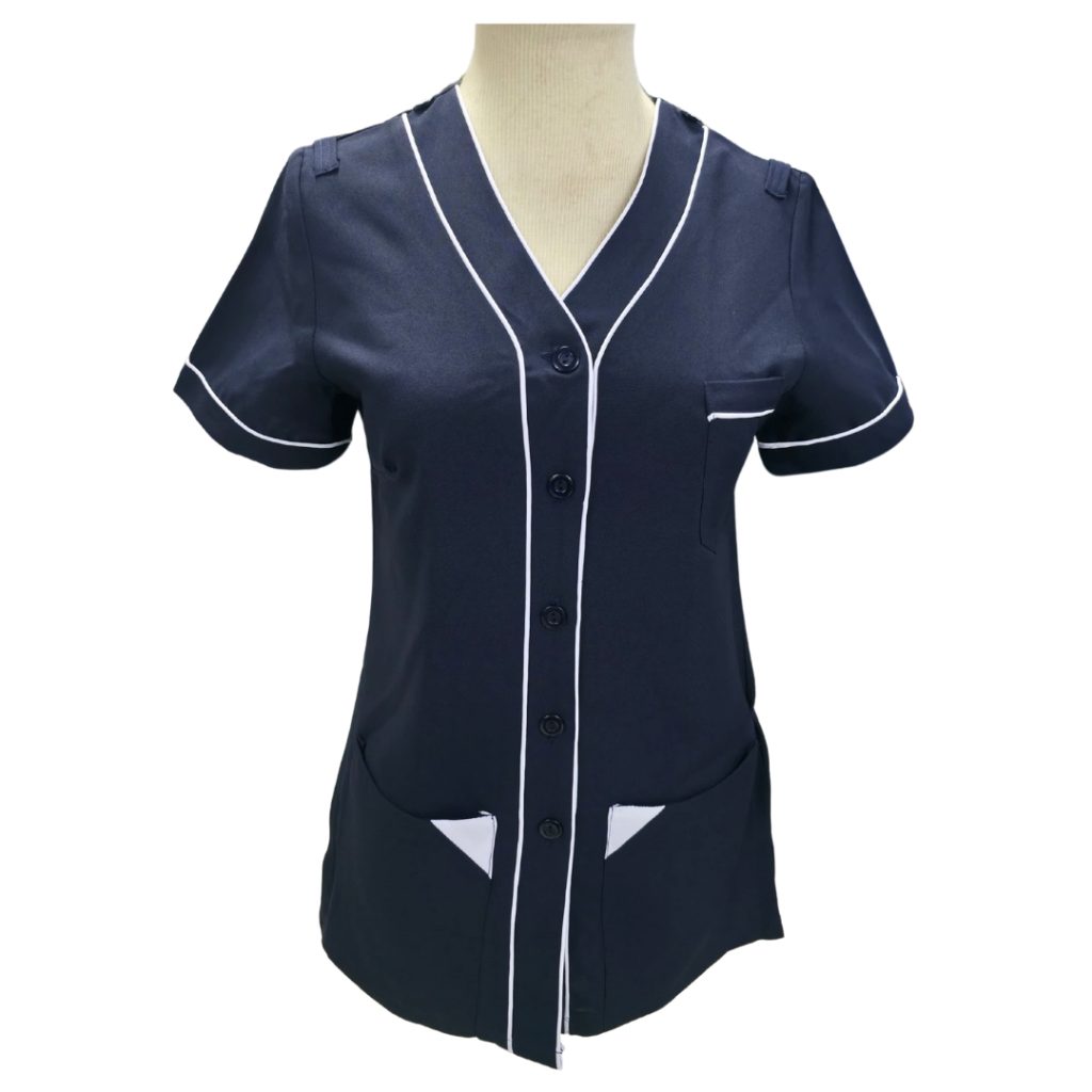 Nurses Sc335 V B/F Cont Pkt Blouse