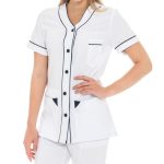 Nurses Sc335 V B/F Cont Pkt Blouse
