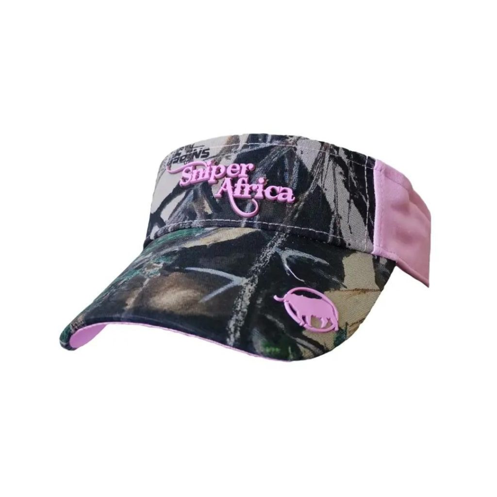 SNIPER AFRICA LADIES CAP PINK VISOR - 3D
