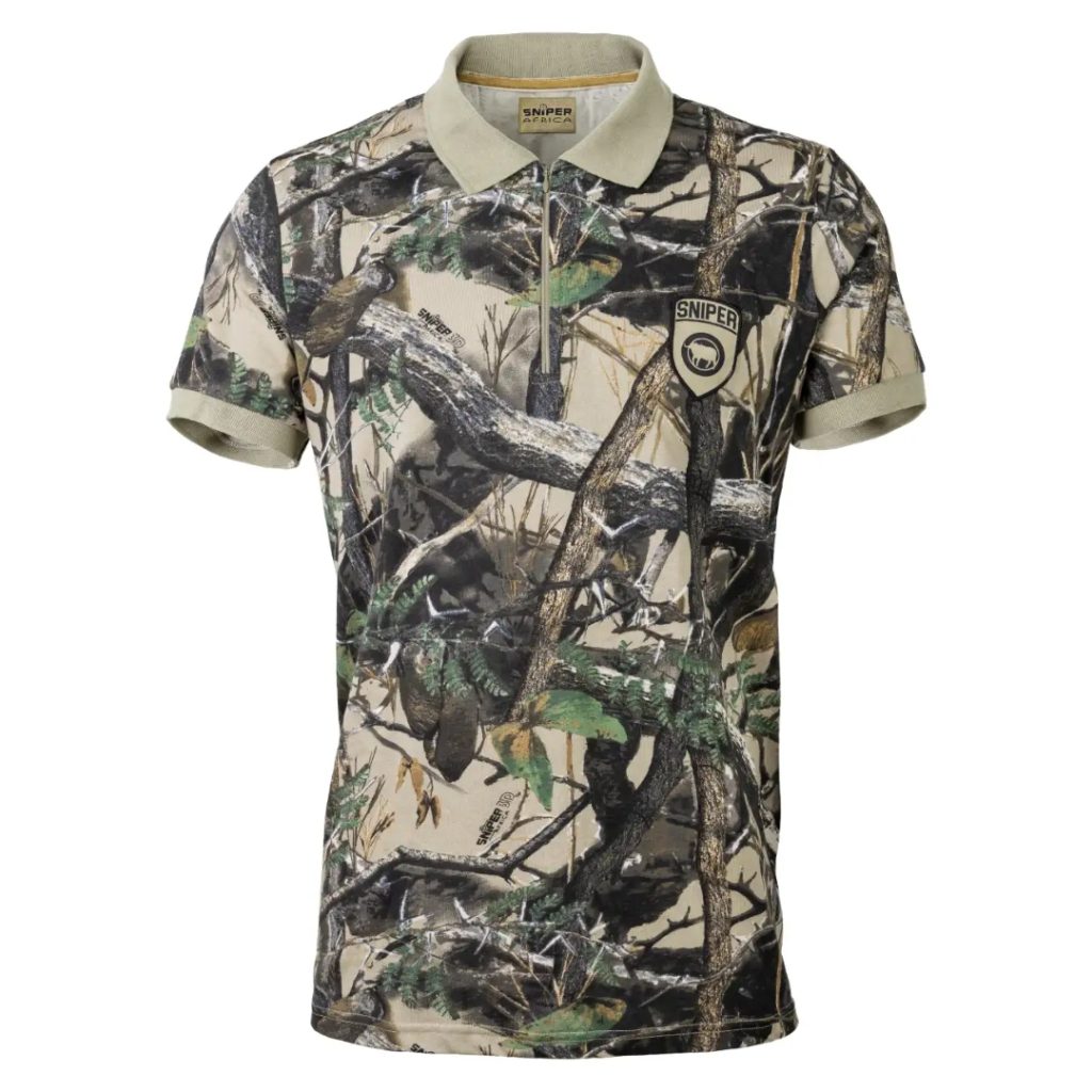 SNIPER AFRICA MENS S/S GOLFER - 3D