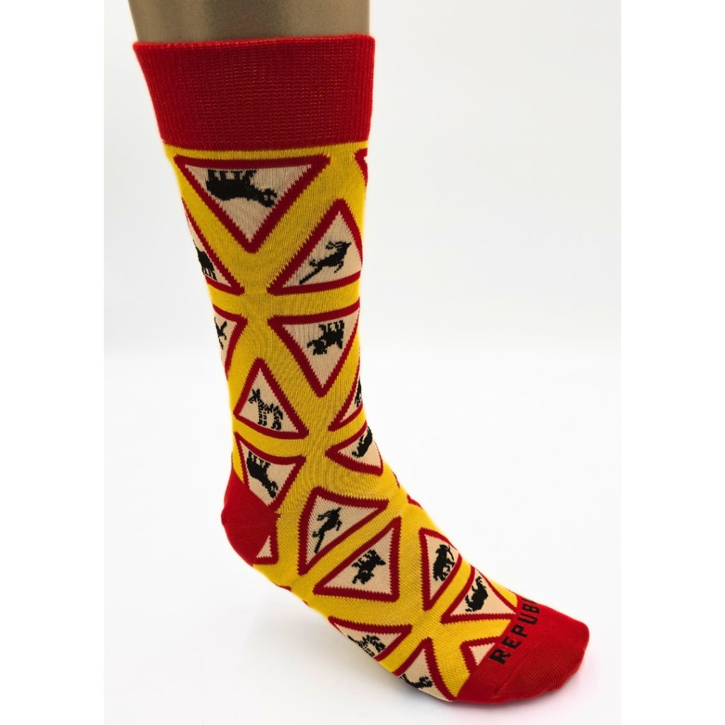 REPUBLK SOKKIE SOKKIES ROAD SIGNS - YELLOW