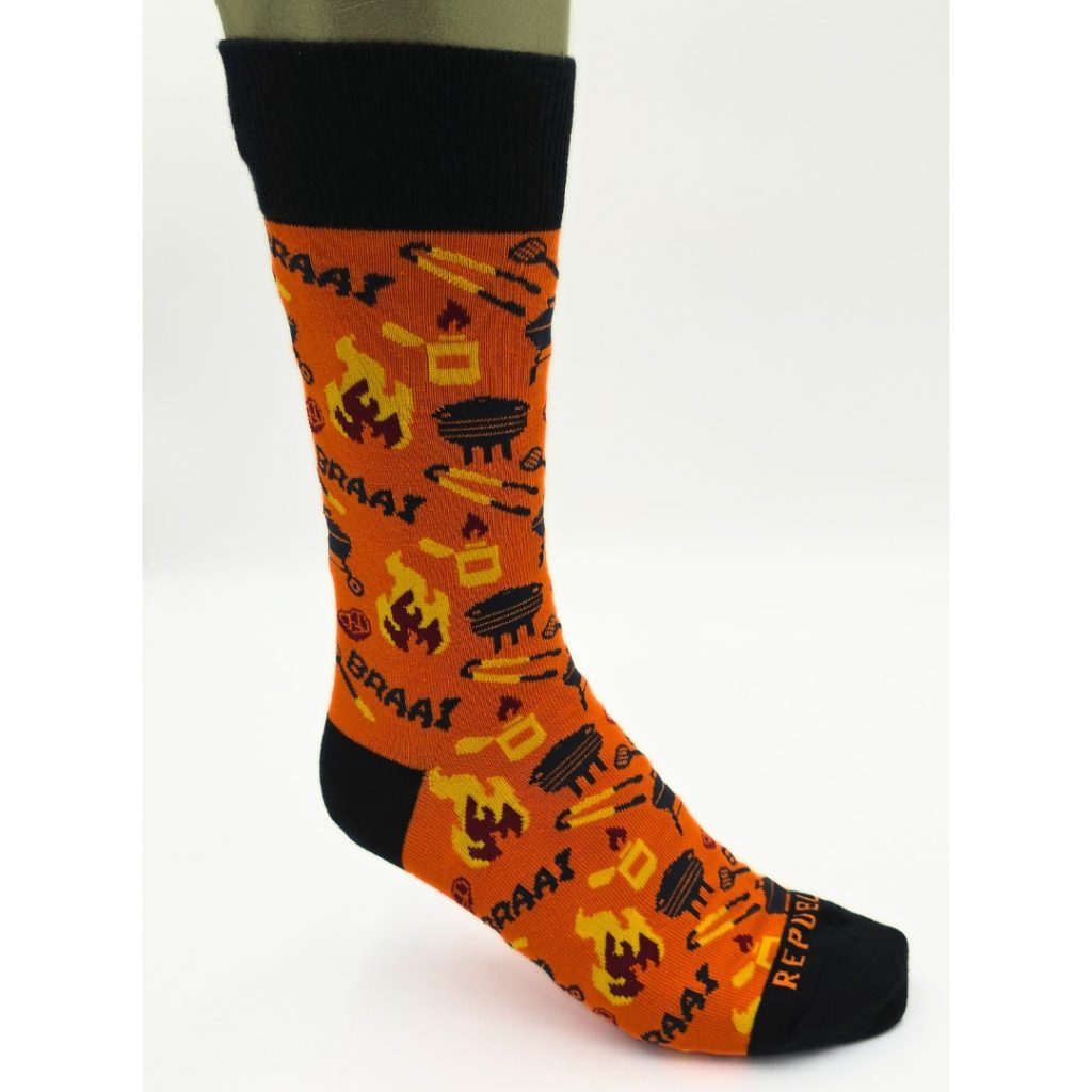 REPUBLK SOKKIE SOKKIES BRAAI - ORANGE