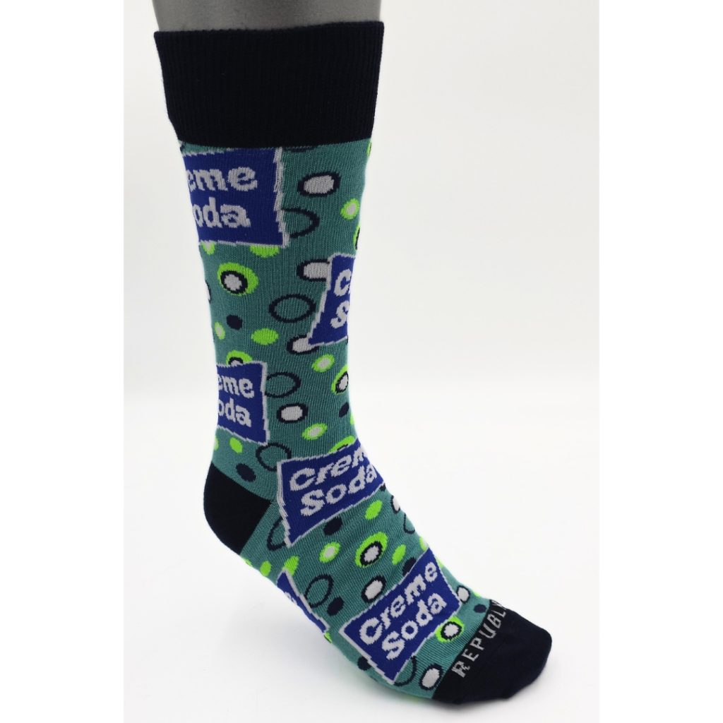 REPUBLK SOKKIE SOKKIES CREAM SODA - GREEN