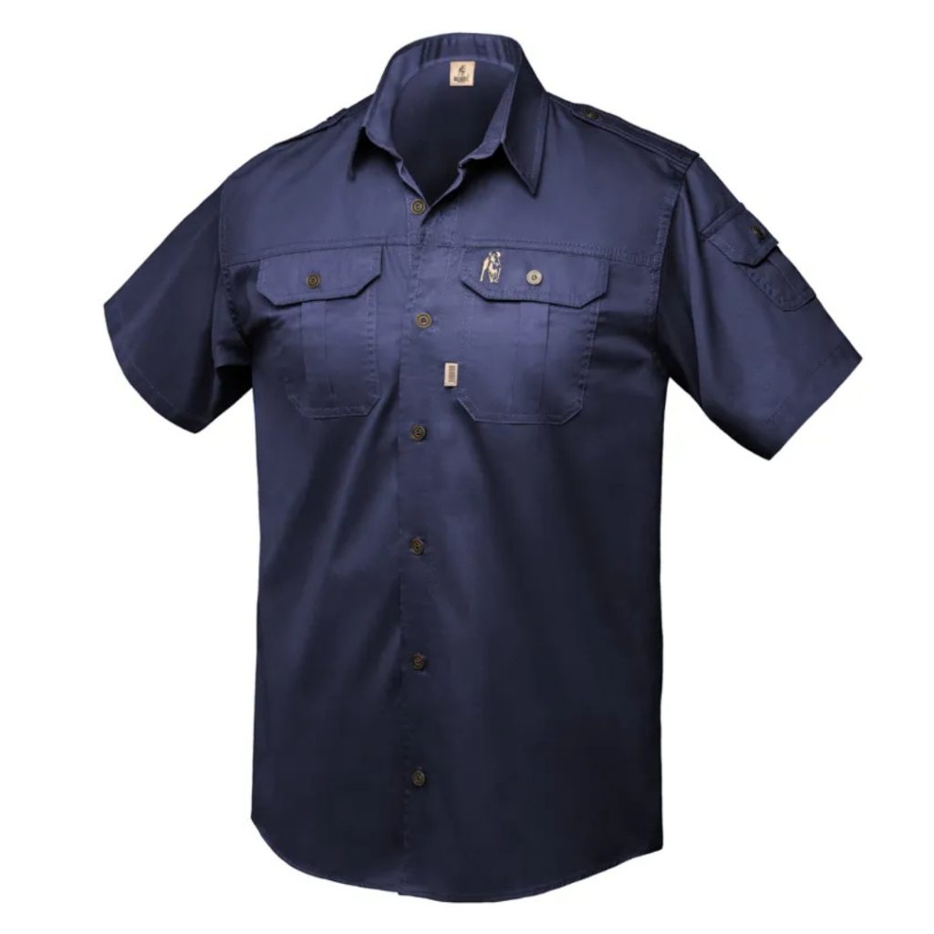 BOERBOEL WEAR MEN'S KALAHARI S/S SHIRT - NAVY
