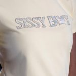 Sissy Boy Top With Flower Embroidery