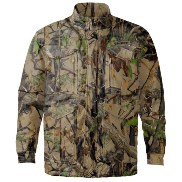 SNIPER AFRICA MEN'S HUNTING CAMO PARKA JACKET - 3D