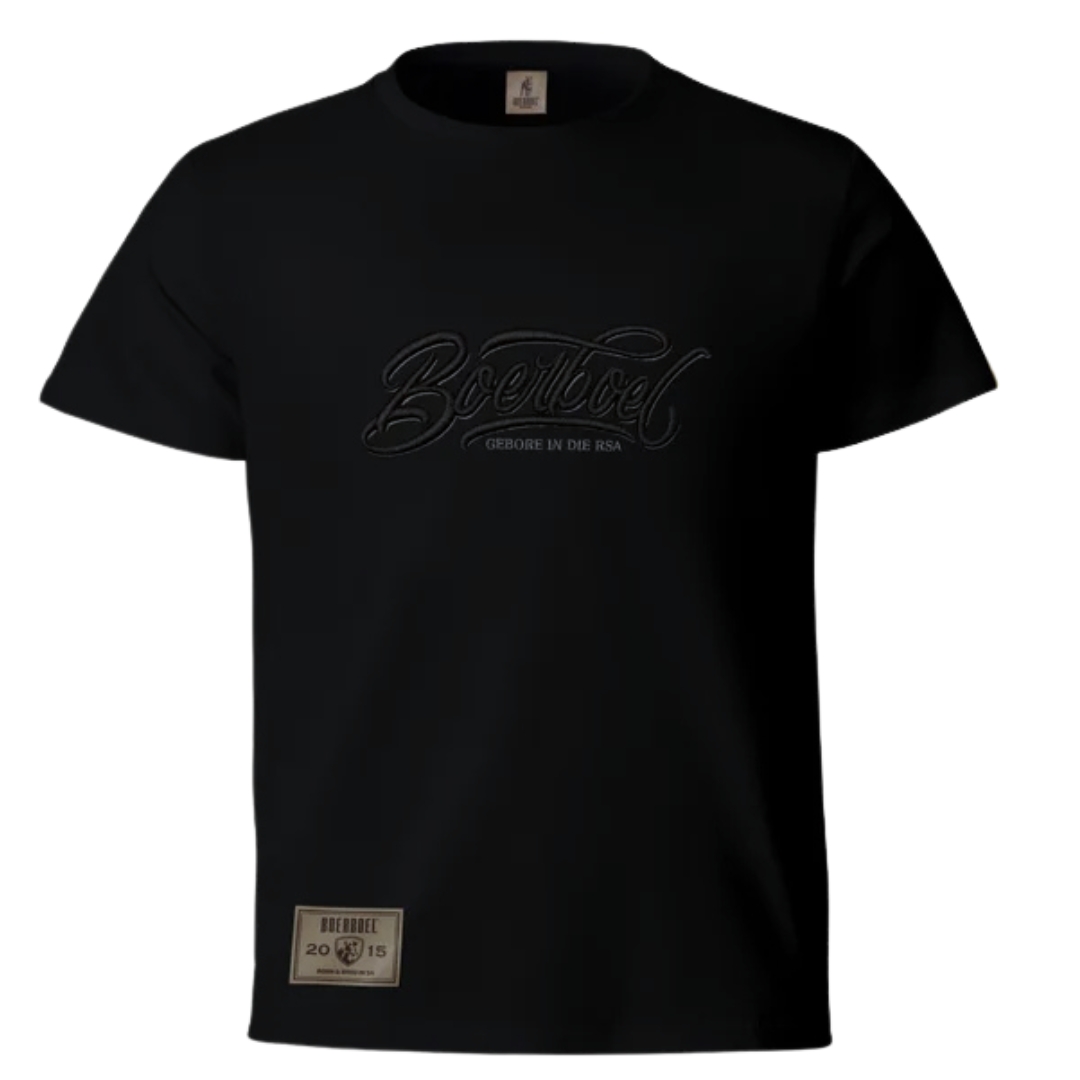 77547 BOERBOEL WEAR KIDS EMBROIDERY T-SHIRT - BLACK