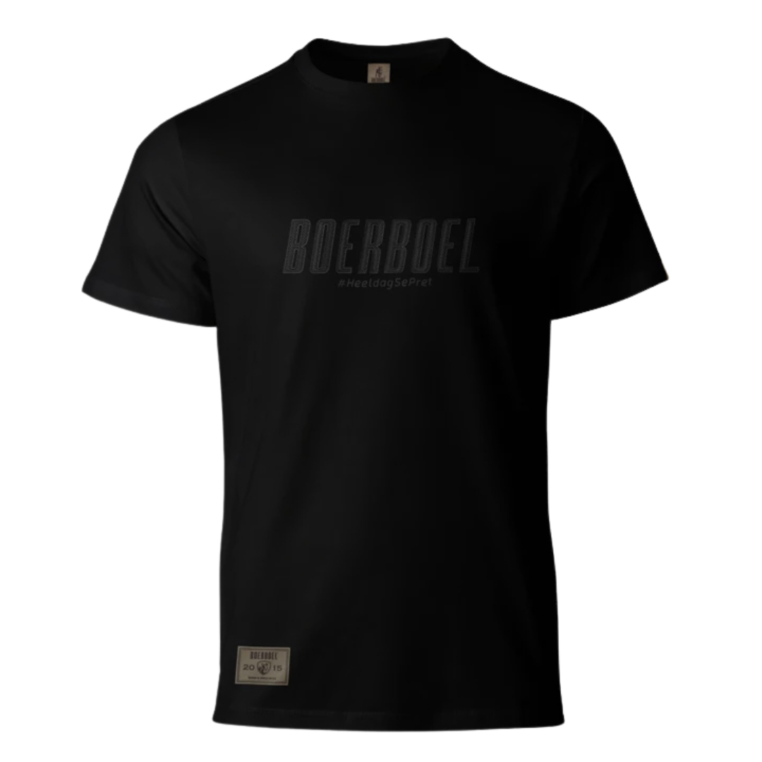 78070 BOERBOEL WEAR MEN'S T-SHIRT RUBER PRINT - BLACK