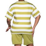 LADS STRIPE POLY TERRY SET