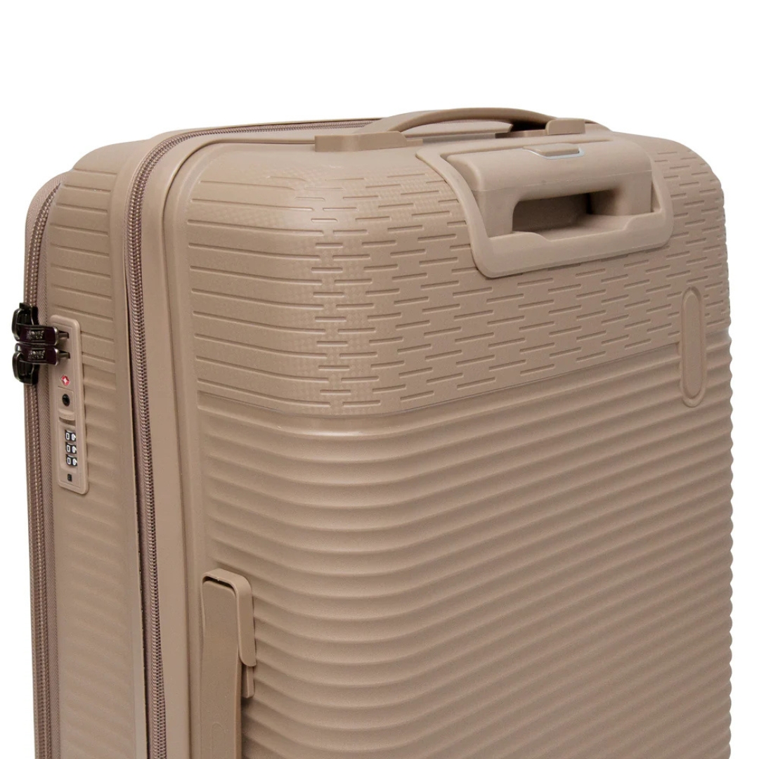 【ない】Lsize Ten-mile bag ベージュ Travelmate 3 Piece Hard Shell Luggage Set – Parktown Stores