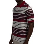 JEEP YARNDYE STRIPE POLO - BROWN