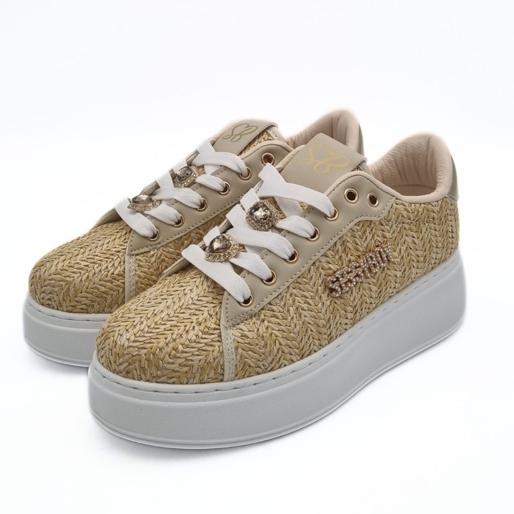 Sissy Boy Woven Platform Sneaker